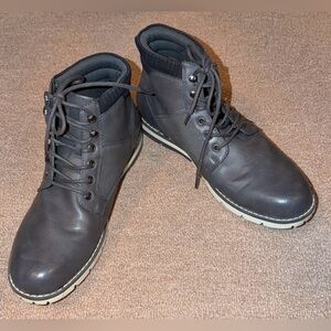 Sonoma- Gray Lace-Up Boots